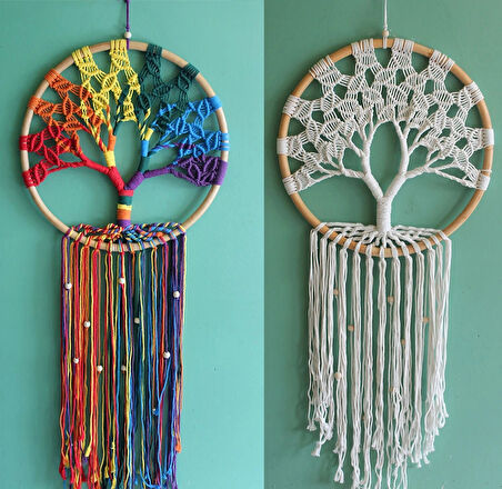 Leyloş Rüya Kapanı Dream Catcher Hayat Ağacı Model 2