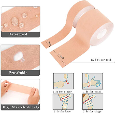 Leyloş Göğüs Dikleştirme Bandı S Beden 2.5 Cm.