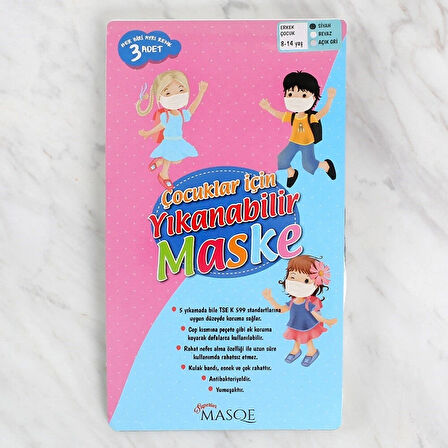 Loren Erkek Çocuklar İçin Yıkanabilir Maske 8 - 14