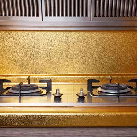 Leyloş Yapışkanlı Gold Mutfak Tezgah Folyosu