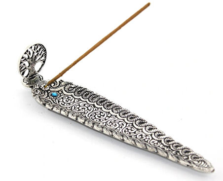 Leyloş Metal Kayık Hayat Ağacı Tasarımı Tütsülük