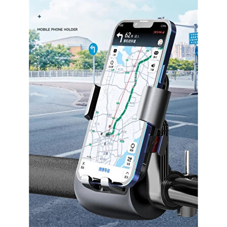 Leyloş 360° Gidon Bisiklet Motosiklet Telefon Tutucu