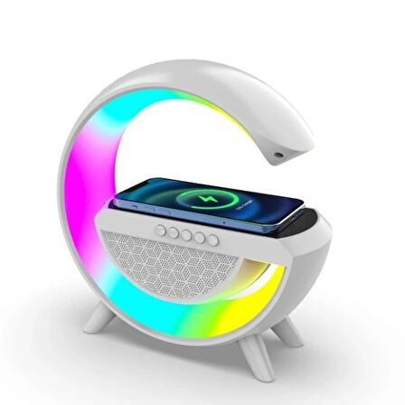 Leyloş Kablosuz Şarj Standlı Rgb Hoparlör