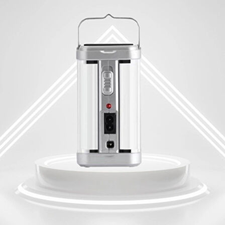 Buffer®  Güneş Enerjili Şarjlı Işık 1200mah Yeniden Şarj Edilebilir Batarya Yg-7977s