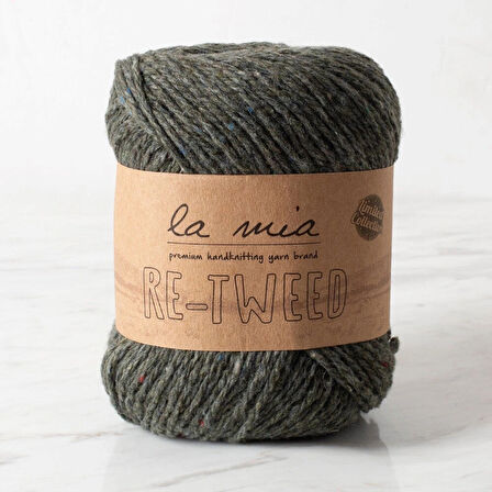 La Mia Re-tweed Yeşil Melanj El Örgü İpi - L131 - 34405