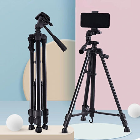 Buffer® Telefon Ve Fotoğraf Makinası Takılabilen Bluetooth Kumandalı 146 Cm Tripod