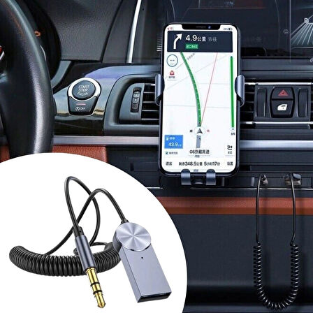 Buffer® Araba İçin Bluetooth Aux Alıcısı Wireless Araç Kiti
