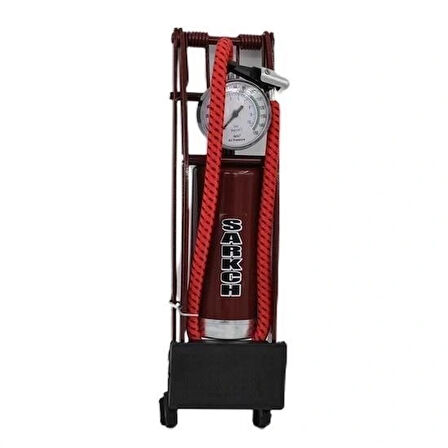 Buffer® Basınç Göstergeli Ayak Pompası Araba Bisiklet Motor Lastik Pompası
