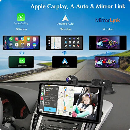 Leyloş Çift Lens Kameralı Apple Ve Android Carplay
