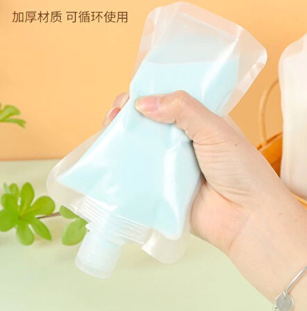 Leyloş 3 Adet 100ml Krem Şampuan Kabı Tekrar Kullanılabilir Set