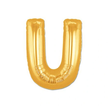 Leyloş Altın Sarısı Folyo Harf Balon 1 Metre