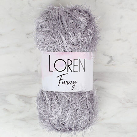 Loren Furry Gri El Örgü İpi - Rf006 - 34045