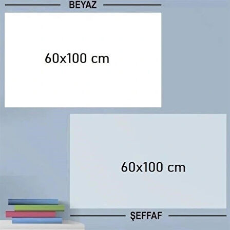 Buffer® Ders Çalışma Yazı Tahtası Manyetik Duvar Stickerı 100x60 Cm