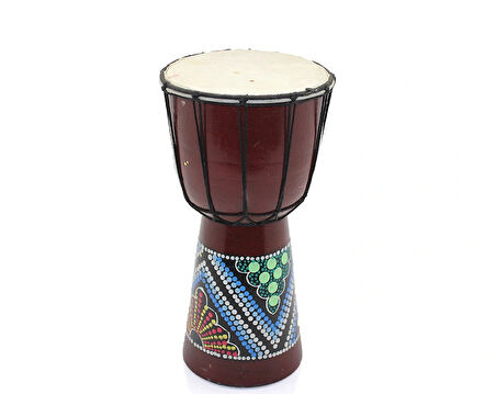 Leyloş Batikli Ahşap Darbuka 25 Cm