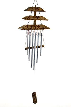 Leyloş Bambu Metal Çanlı Rüzgar Çanı