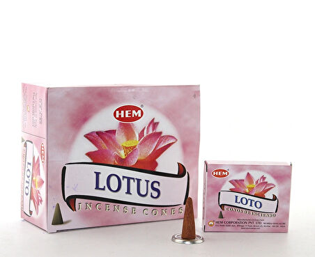 Leyloş Lotus Aromalı Konik Tütsü