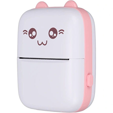 Leyloş Sevimli Mini Taşınabilir Yazıcı Printer