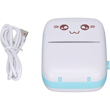 Leyloş Sevimli Mini Taşınabilir Yazıcı Printer