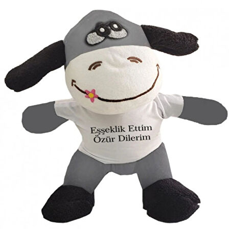 Leyloş Oyuncak Peluş Eşeklik Ettim Tişörtlü Eşek