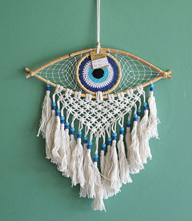 Leyloş Rüya Kapanı Dream Catcher Göz Tasarımı Model 2