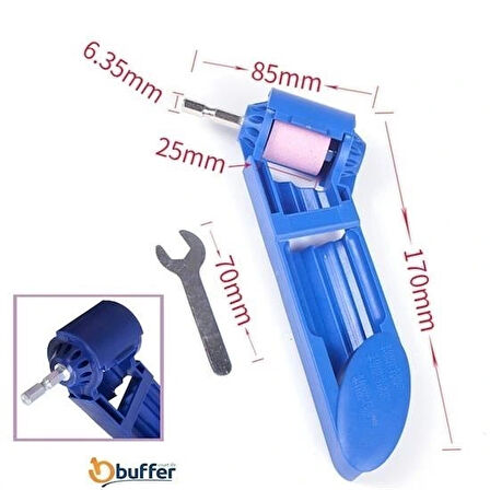 Buffer® Taşınabilir Kullanımı Kolay Hafif Matkap Ucu Bileyici Matkap Ucu Bileme Keskinleştirme Apara