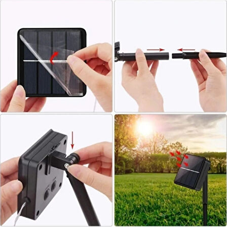Leyloş Solar 100 Ledli 12 Metre Bahçe Aydınlatma