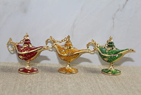 Leyloş Swarovski Taşlı Minik Figür - Alaaddin'in Lambası
