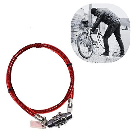Buffer® Şifreli Pratik Ve Sağlam Bisiklet Kilidi