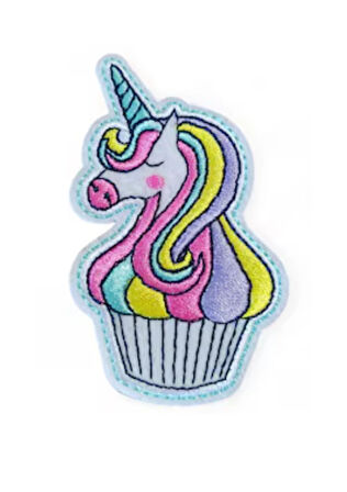 Aplike Ütü İle Yapışan Unicorn At Pembe Karışık Arma 5x3 Cm