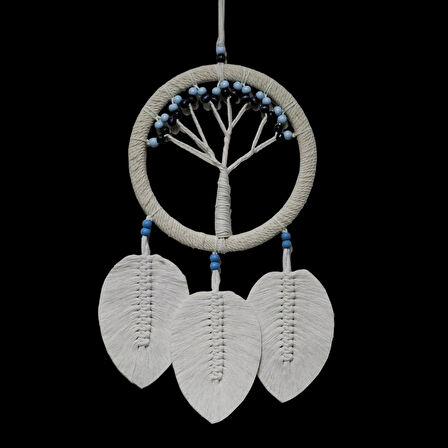Leyloş Rüya Kovan Hayat Ağacı Dream Catcher Ekru