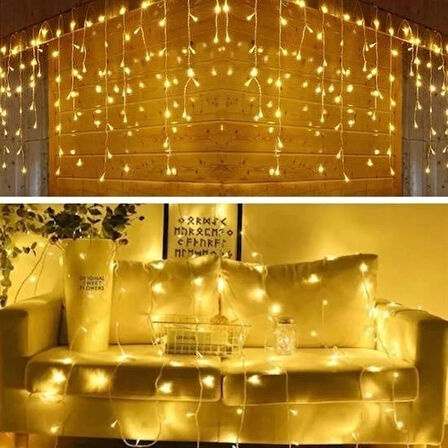 Buffer® 8 Fonksiyonlu 16 Saçaklı Perde Led 3 X 1 (günışığı)