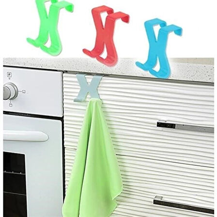 Buffer® Hang İt Pratik Kolay Taşımabilir Havlupan 2 Kancalı Banyo Askısı