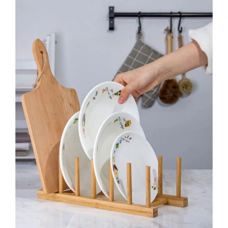 Leyloş Bambu Çok Amaçlı Düzenleyici Stand