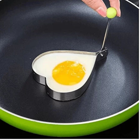 Leyloş Metal Kalp Omlet Krep Kalıbı