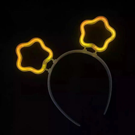 Leyloş Glow Stick Karanlıkta Yanan Fosforlu Yıldız Taç 12 Adet