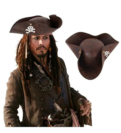 Leyloş Vinleks Kaptan Jack Korsan Şapkası