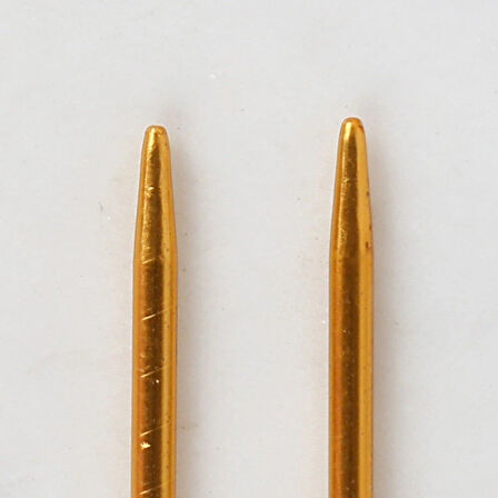 Loren Crafts 2,5 Mm 35 Cm Sarı Metal Örgü Şişi - L