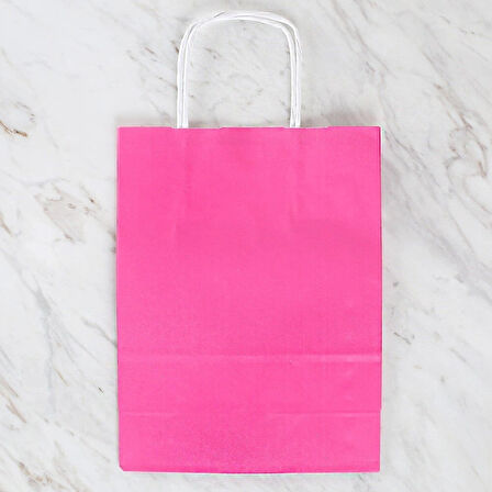 Loren 18x8x24 Cm  Pembe Kraft Çanta
