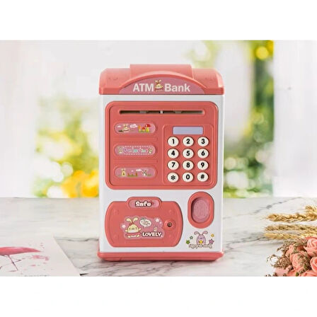 Leyloş Sevimli Tasarımlı Şifreli Atm Kumbara