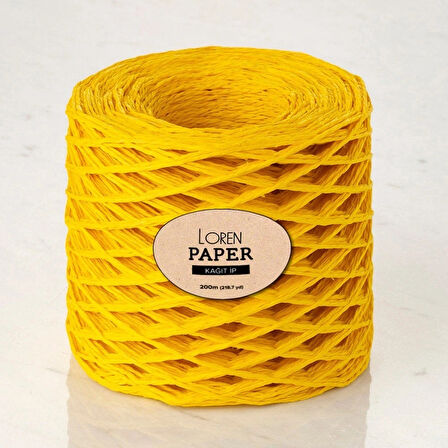 Loren Paper Hardal Sarı Kağıt İpi - Rh24
