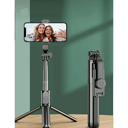 Leyloş Kablosuz Uzaktan Kumandalı Tripod Selfie Çubuğu