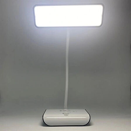 Buffer® Şarjlı Oynar Esnek Başlıklı Dokunmatik 3 Farklı Modda Yanan Kaymaz Taban Led Masa Lambası
