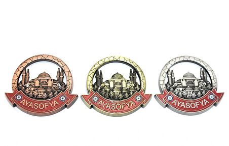 Leyloş İstanbul Temalı Metal Magnet Model 4