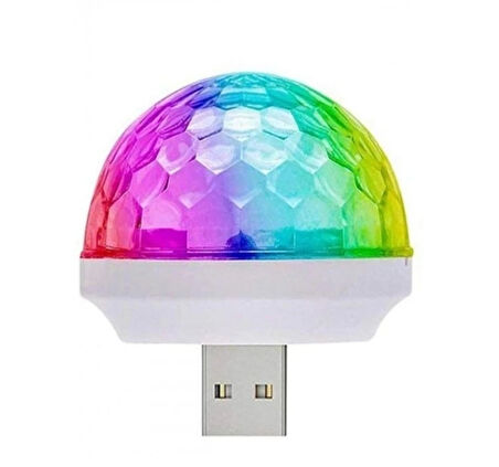 Leyloş Usb Girişli Sese Duyarlı Disko Topu