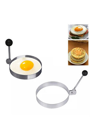 Leyloş Metal Yuvarlak Omlet Krep Kalıbı