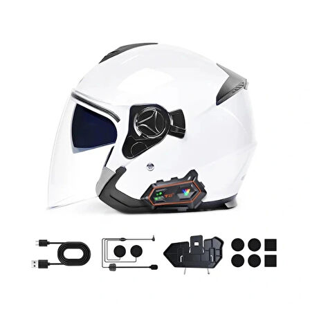 Leyloş Y20 Max Kablosuz Motosiklet Kask Intercom