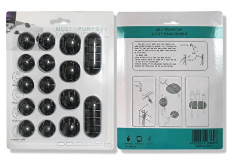 Leyloş Kablo Düzenleyici Set 16 Parça