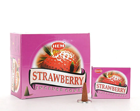 Leyloş Strawberry Aromalı Konik Tütsü