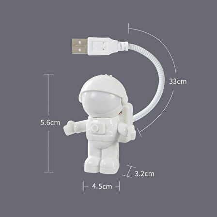 Leyloş Astronot Usb Gece Lambası