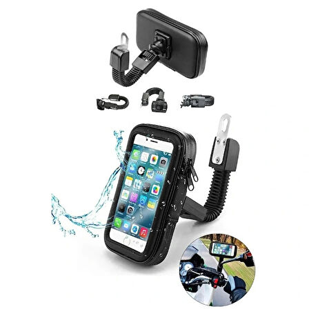 Leyloş Su Geçirmez Motosiklet Telefon Tutucu